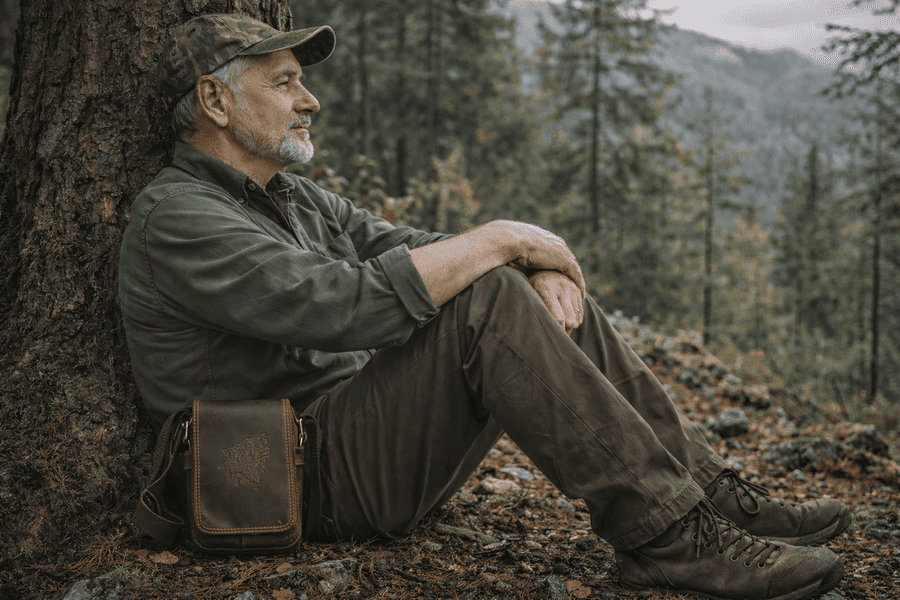 taška pánska motív Vlk mk